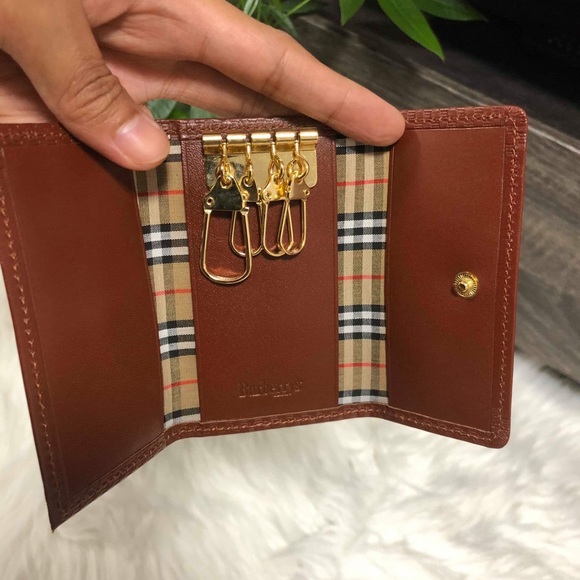 BURBERRY KEY CLES CARD HOLDER VGUC - - Picture 5 of 8